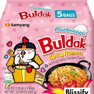 Samyang Buldak Carbonara Hot Chicken Ramen 8X(5X130G)