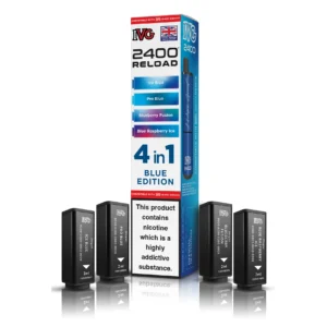Blue Edition – IVG 2400 4 in 1 Pods (Pack of 5)