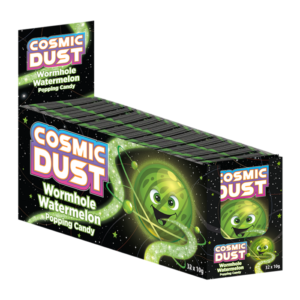 Cosmic Dust Wormhole Watermelon Popping Candy 0.35oz (10g) - Pack of 32