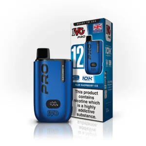 Blueberry Raspberry Ice - IVG Pro 10K Vapes (Pack of 5)