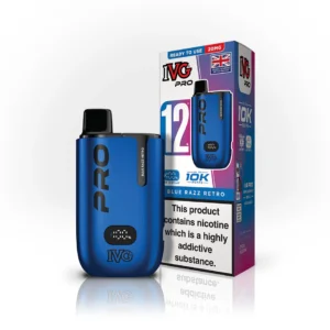 Blue Razz Retro - IVG Pro 10K Vapes (Pack of 5)