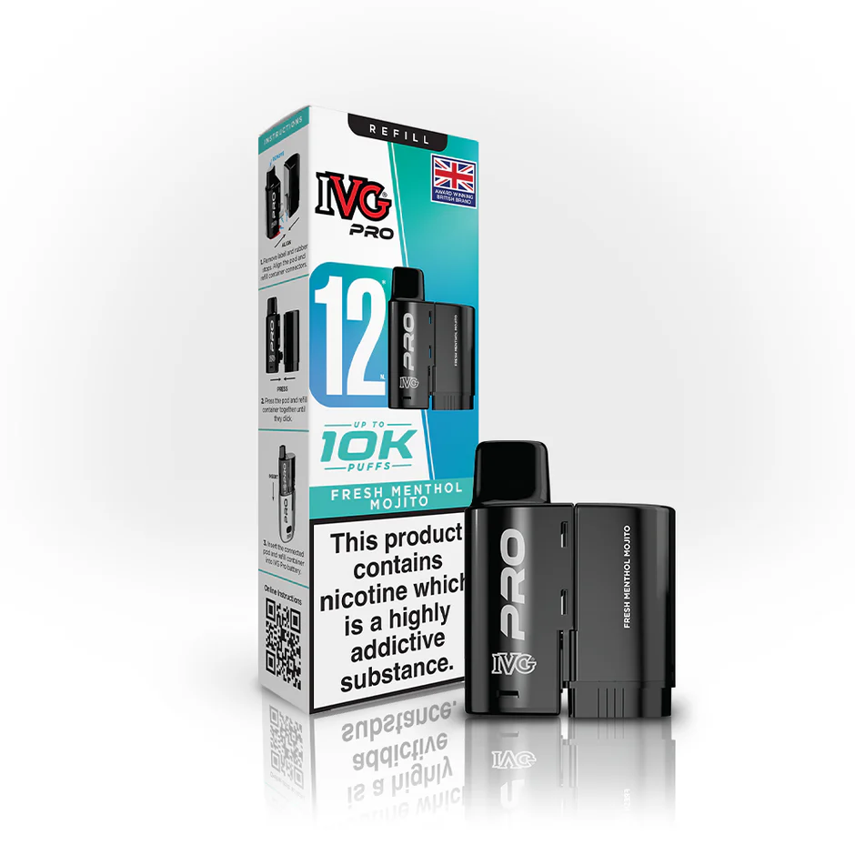 Fresh Menthol Mojito – IVG Pro 10K Pods (Pack of 5)