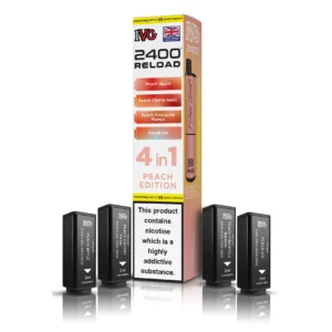 Peach Edition – IVG 2400 4 in 1 Pods (Pack of 5)