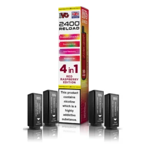 Red Raspberry Edition – IVG 2400 4 in 1 Pods (Pack of 5)