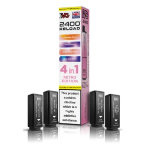Retro Edition – IVG 2400 4 in 1 Pods (Pack of 5)