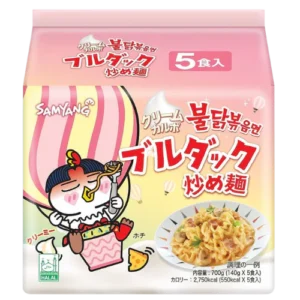 Samyang Buldak Cream Carbonara Hot Chicken Ramen 8X(5X140G)
