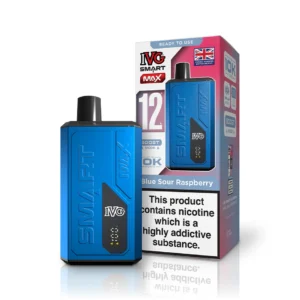 Blue Sour Raspberry - IVG Smart Max 10K Vapes (Pack of 5)