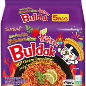 Samyang Buldak Habanero Lime Hot Chicken Ramen 8X(5X135G)