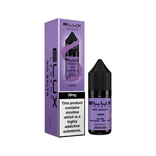 Grape Nic Salt E-Liquid by Elux Legend - 10mg