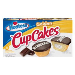 Hostess Golden Cup Cake Frosted Yellow Cake With Creamy Filling USA (8Pcs - 360g)