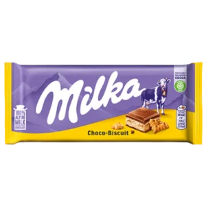 Milka Choco Biscuits Chocolate Bar 18X100G