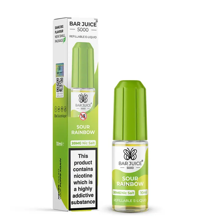 Sour Rainbow Nic Salt E-Liquid by Bar Juice 5000 - 10mg