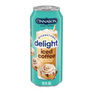 International Delight Cinnabon Iced Coffee Can - 15oz (443ml) - Pack of 12