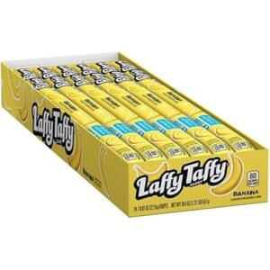 Laffy Taffy Banana Rope Candy - 0.81oz (22.9g) Pack of 24