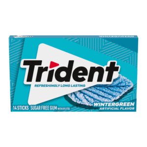 Trident Wintergreen Sugar Free Gum - 14 Stick (Pack of 12)