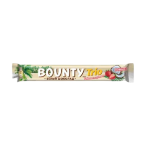 Bounty Trio Chocolate Bar with Coconut and Strawberries (Russia) - 78g