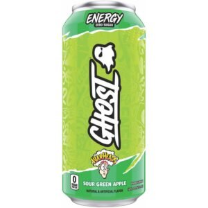 Ghost Energy Drink Warheads Sour Green Apple (USA) - 16oz (473ml)